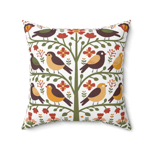 Cozy Bird Pillows Sustainable Comfort Concealed Zipper - Dipaliz