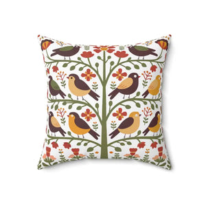 Cozy Bird Pillows Sustainable Comfort Concealed Zipper - Dipaliz