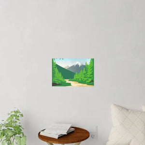 Wall Decals - Durable Polyester Mountain Design - Dipaliz - 18″ x 12″ - Home Decor