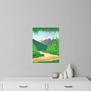 Wall Decals - Durable Polyester Mountain Design - Dipaliz - Home Decor