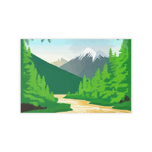 Wall Decals - Durable Polyester Mountain Design - Dipaliz - Home Decor