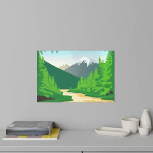 Wall Decals - Durable Polyester Mountain Design - Dipaliz - Home Decor