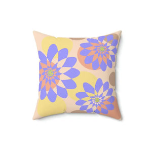 Polyester Square Pillow Floral Pattern Cozy Garden Retreat - Dipaliz - 16’’ × - Throw Pillows