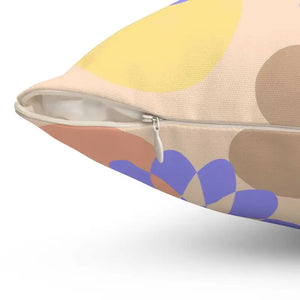 Polyester Square Pillow Floral Pattern Cozy Garden Retreat - Dipaliz - Throw Pillows