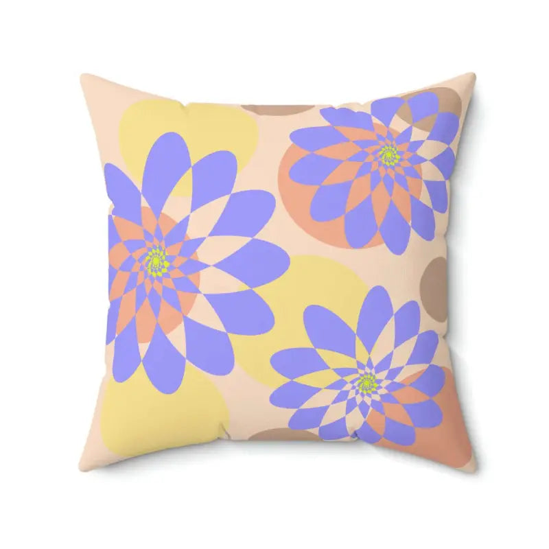 Polyester Square Pillow - Cozy Floral Vibes | Dipaliz - Throw Pillows