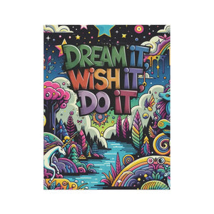 Home Decor - Dipaliz Dream Banner 12x18 Poly Poplin Canvas Black Lined Garden Flag