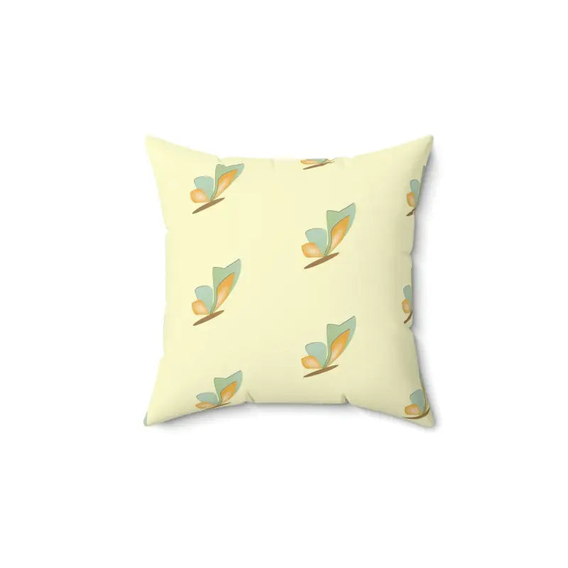 Enchant your Space with a Colorful Butterflies Polyester Pillow - 14’’ × Home Decor