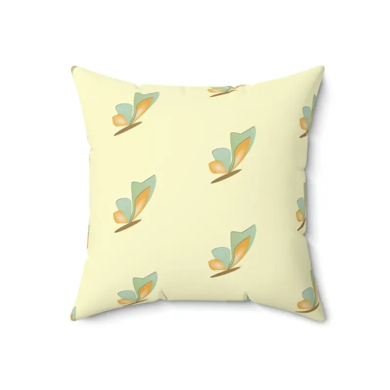 Enchant your Space with a Colorful Butterflies Polyester Pillow - 18’’ × Home Decor