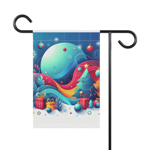 Festive Christmas Tree Banner Poly Poplin Canvas Decor - Dipaliz - Flags & Windsocks