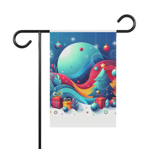 Festive Christmas Tree Banner Poly Poplin Canvas Decor - Dipaliz - Flags & Windsocks