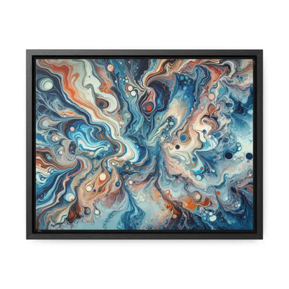 Transform your Space with Fluid Abstract Gallery Canvas Wraps - 14″ x 11″ / Black / Premium (1.25″)