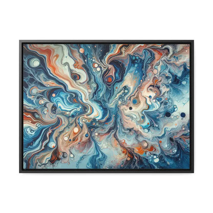 Transform your Space with Fluid Abstract Gallery Canvas Wraps - 24″ x 18″ / Black / Premium (1.25″)