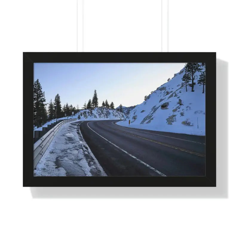 Transform your Space with Frosty Framed Horizontal Poster - 24″ × 16″ / Black