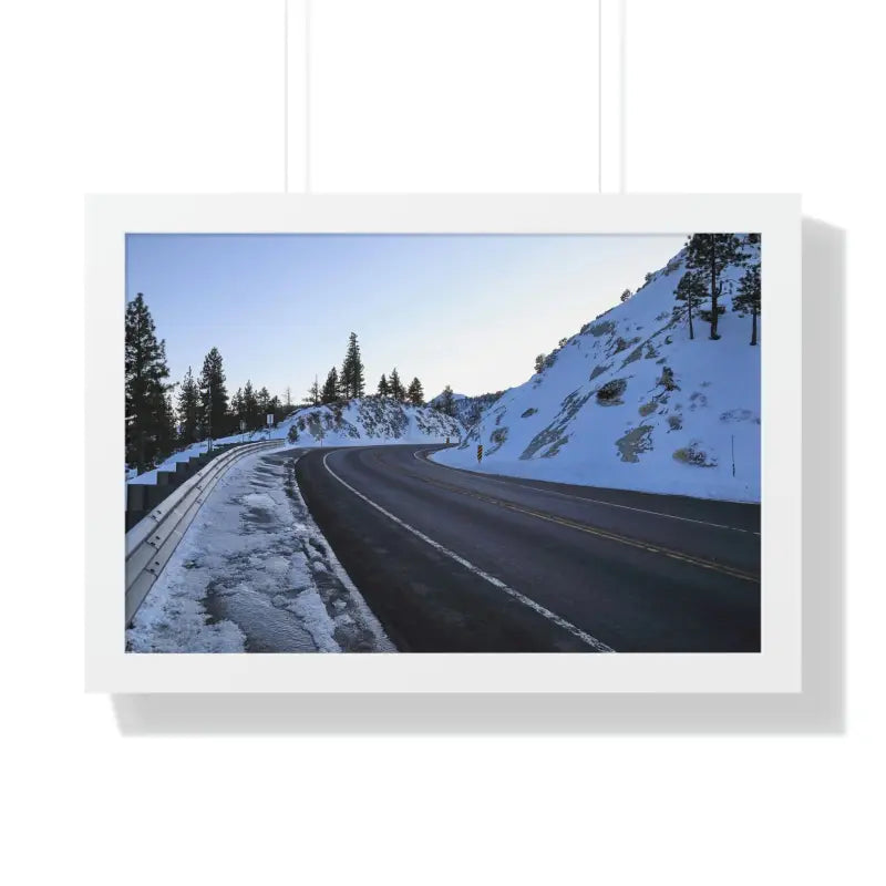 Transform your Space with Frosty Framed Horizontal Poster - 24″ × 16″ / White