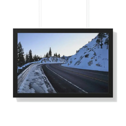 Transform your Space with Frosty Framed Horizontal Poster - 30’’ × 20’’ / Black