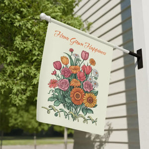 Home Grown Happiness Banner - Vibrant Garden Decor - Dipaliz - Flags & Windsocks