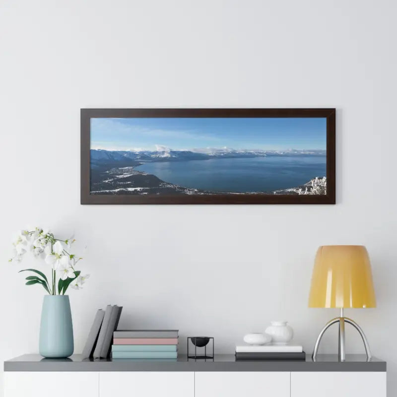 Elevate your Space: Stunning Lake Tahoe Framed Poster