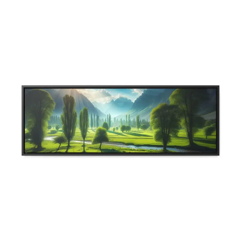 Transform your Space with Nature Gallery Canvas Wraps - 36″ x 12″ / Black / Premium (1.25″)