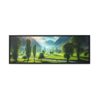 Transform your Space with Nature Gallery Canvas Wraps - 36″ x 12″ / Black / Premium (1.25″)