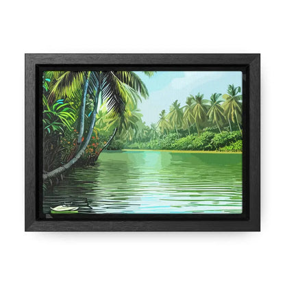 Transform your Space with Palm Trees Gallery Canvas Wraps - 7’’ x 5’’ / Black / Premium (1.25″)