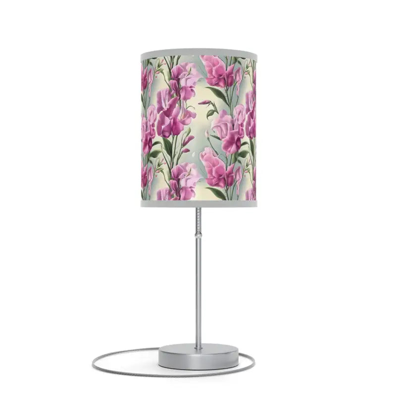 Brighten your Room with Pink Floral Enchanting Lamp - Light Grey / Silver / one Size Home Decor