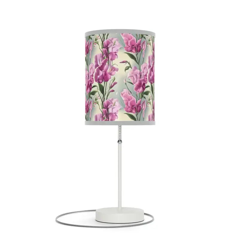 Brighten your Room with Pink Floral Enchanting Lamp - Light Grey / White / one Size Home Decor