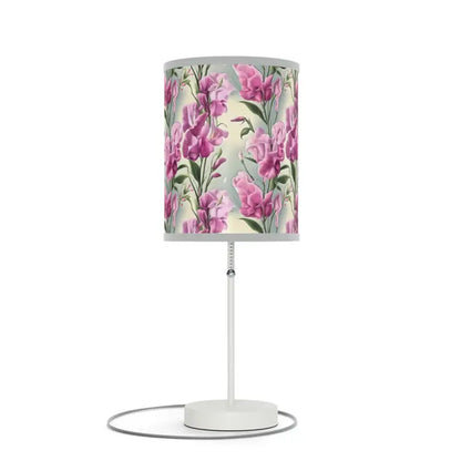 Brighten your Room with Pink Floral Enchanting Lamp - Light Grey / White / one Size Home Decor