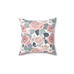 Vibrant Pink Rose Spun Polyester Pillow Statement Decor - Dipaliz - Throw Pillows