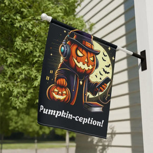 Jack-o’-lantern House Banner - Poly Poplin Canvas - Dipaliz - 24.5’’ × 32’’ - Flags & Windsocks