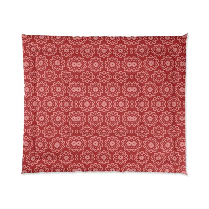 Transform your Space with a Red Floral Abstract Blanket - Home Decor