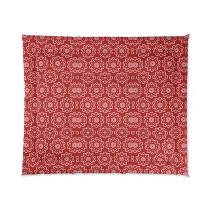 Transform your Space with a Red Floral Abstract Blanket - Home Decor