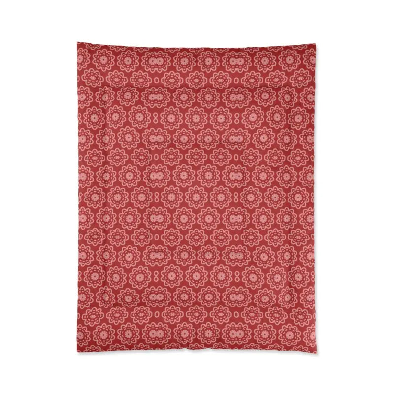 Transform your Space with a Red Floral Abstract Blanket - Home Decor