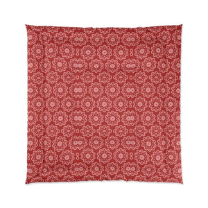 Red Floral Abstract Blanket - Bold Vibrant Comfort - Dipaliz - Quilts & Comforters