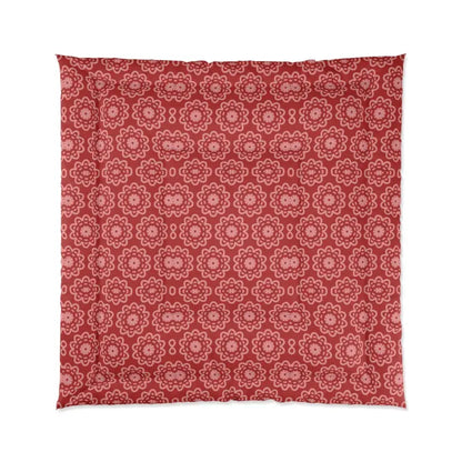 Transform your Space with a Red Floral Abstract Blanket - Home Decor