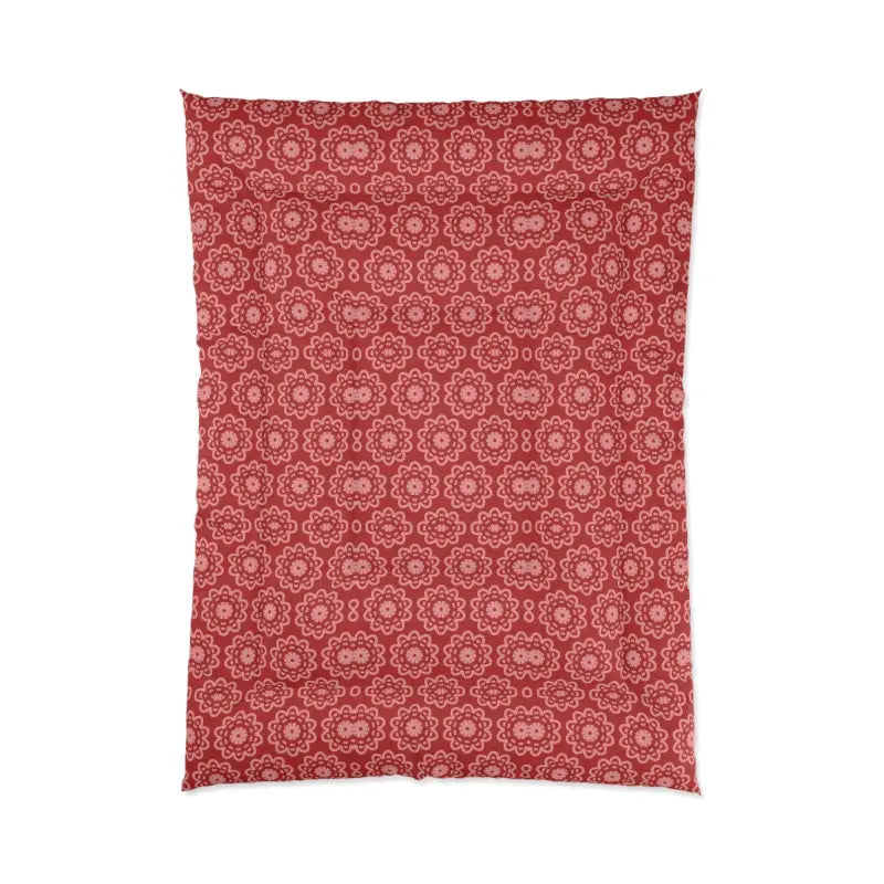 Transform your Space with a Red Floral Abstract Blanket - Home Decor