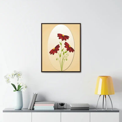 Red Flowers Gallery Canvas Wraps: Elevate your Space