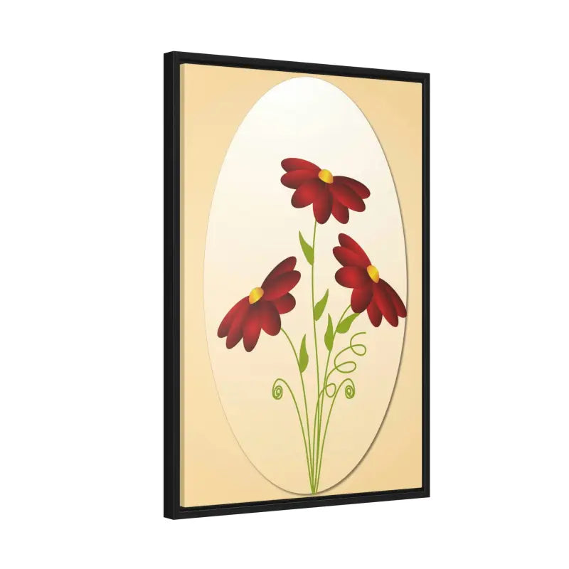 Red Flowers Gallery Canvas Wraps: Elevate your Space