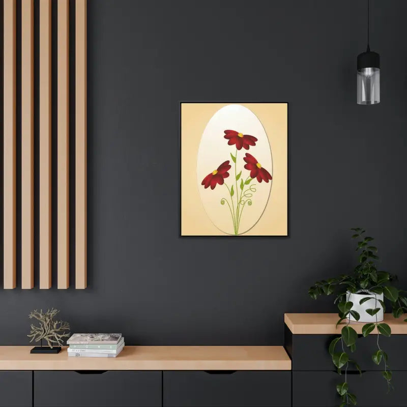 Red Flowers Gallery Canvas Wraps: Elevate your Space