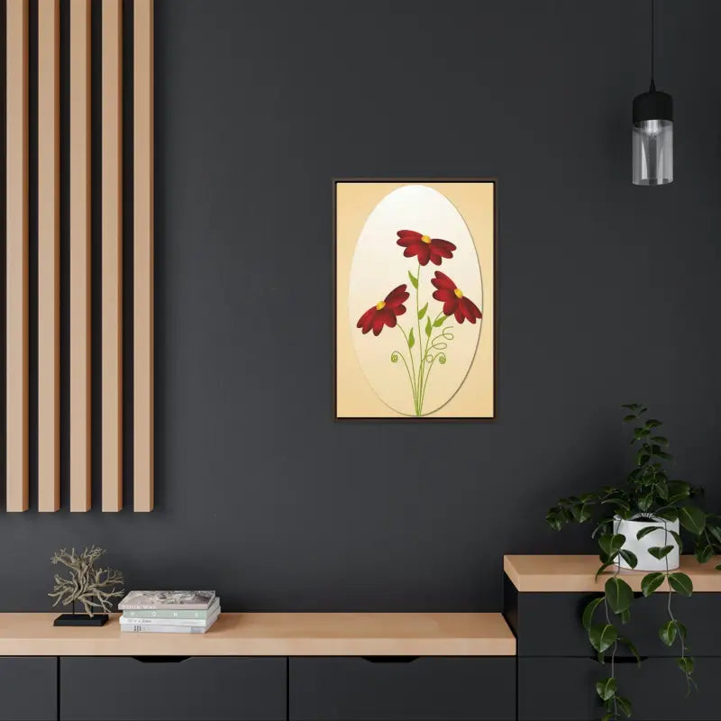 Red Flowers Gallery Canvas Wraps: Elevate your Space