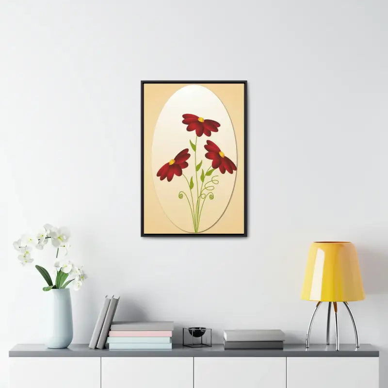 Red Flowers Gallery Canvas Wraps: Elevate your Space