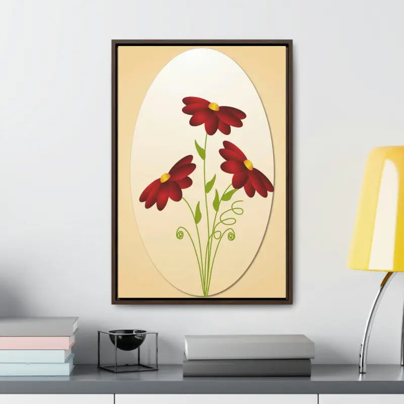 Red Flowers Gallery Canvas Wraps: Elevate your Space