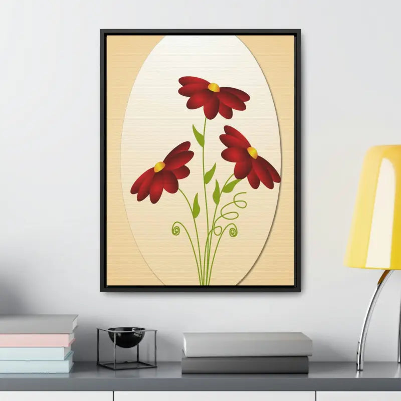 Red Flowers Gallery Canvas Wraps: Elevate your Space