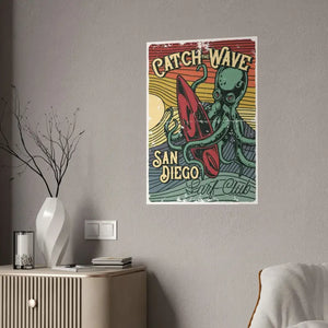 Catch Wave San Diego Gloss Posters - Bold Coastal Art - Dipaliz - Prints & Visual Artwork