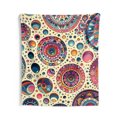 Transform your Space with our Vibrant Polka Dots Tapestry! - 68’’ × 80’’ Home Decor