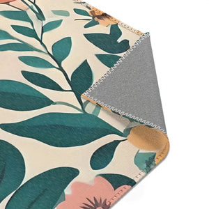 Vintage Flowers Area Rugs - Elegant Cozy Home Decor - Dipaliz