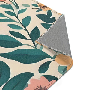 Vintage Flowers Area Rugs - Elegant Cozy Home Decor - Dipaliz