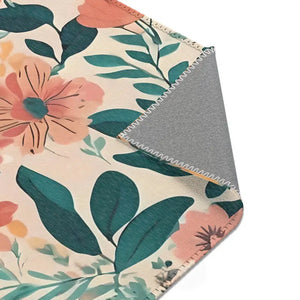 Vintage Flowers Area Rugs - Elegant Cozy Home Decor - Dipaliz