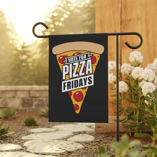 Transform your Space with our Vote for Pizza Fridays Banner - 12’’ × 18’’ Home Decor