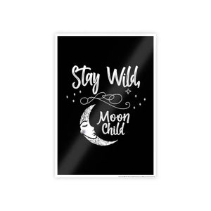 Poster - Wild Moon Child Zodiac Art Decor - Dipaliz 11.7’’ x 16.5’’ (vertical) / Glossy