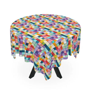 One Sided Print Tablecloth - Modern Elegant Design - Dipaliz - Size / White - Tablecloths